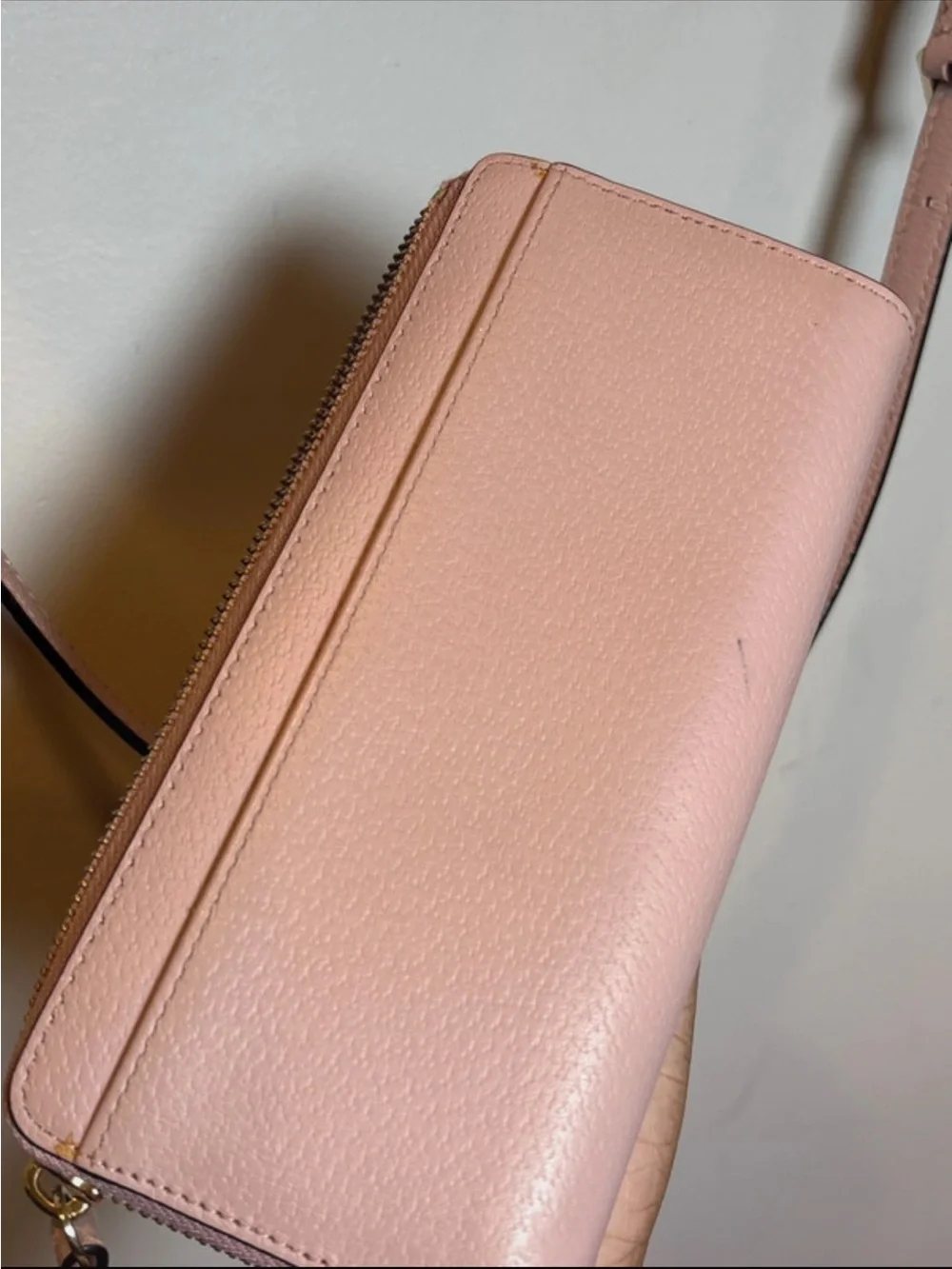 Spade Pale Pink Bow Crossbody Satchel with Wallet